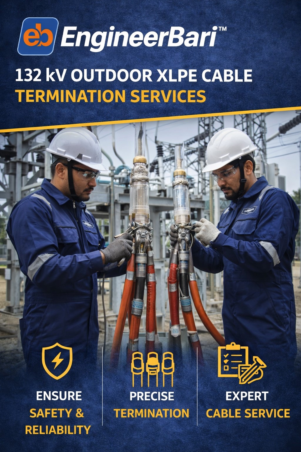 132 kV Outdoor XLPE Cable Termination Services